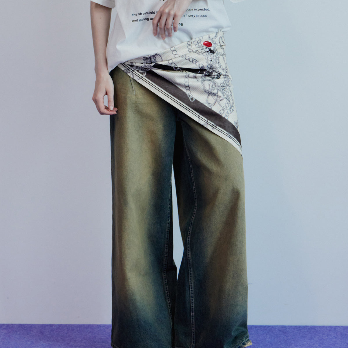 PRE-ORDER】High Blast Over-Dyed Denim Pants