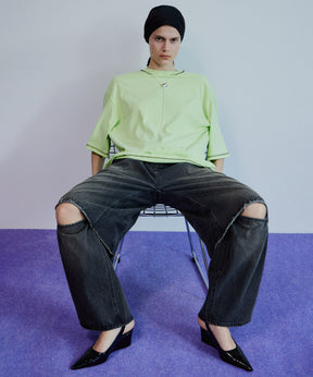 Multi-Way Color Stitch Over T-Shirt