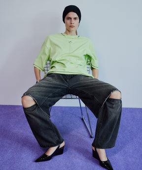 Multi-Way Color Stitch Over T-Shirt