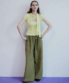 【2026Summer PRE-ORDER】Checkered Wide Pants Pants