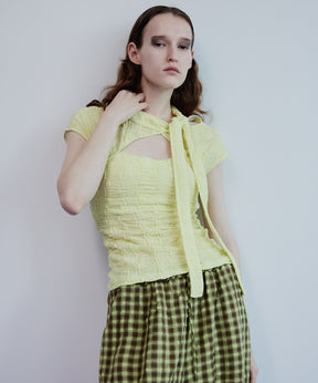 【2026Summer PRE-ORDER】out Bow Tie Bolero Layered Top