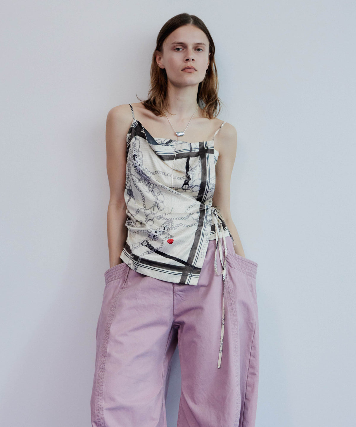 【2026Summer PRE-ORDER】Chain-Pattern Scarf TOPS