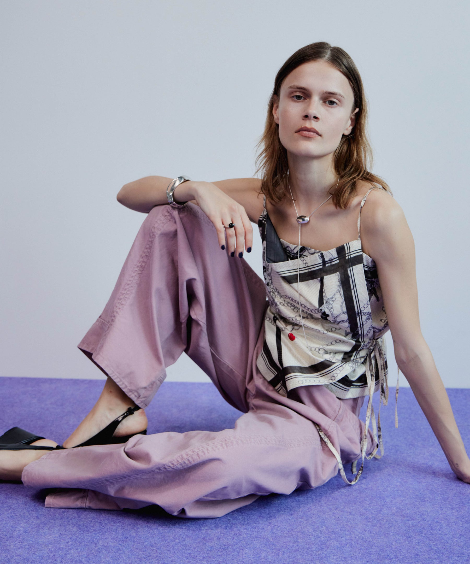 [2026Summer PRE-ORDER] Chain-Pattern Scarf TOPS