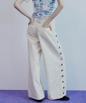 【2026Summer PRE-ORDER】Needle Punch Eyelet Denim