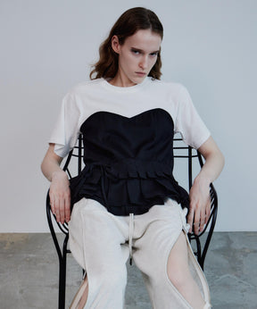 【2026Summer PRE-ORDER】Wrap Pleats Dock T-Shirt