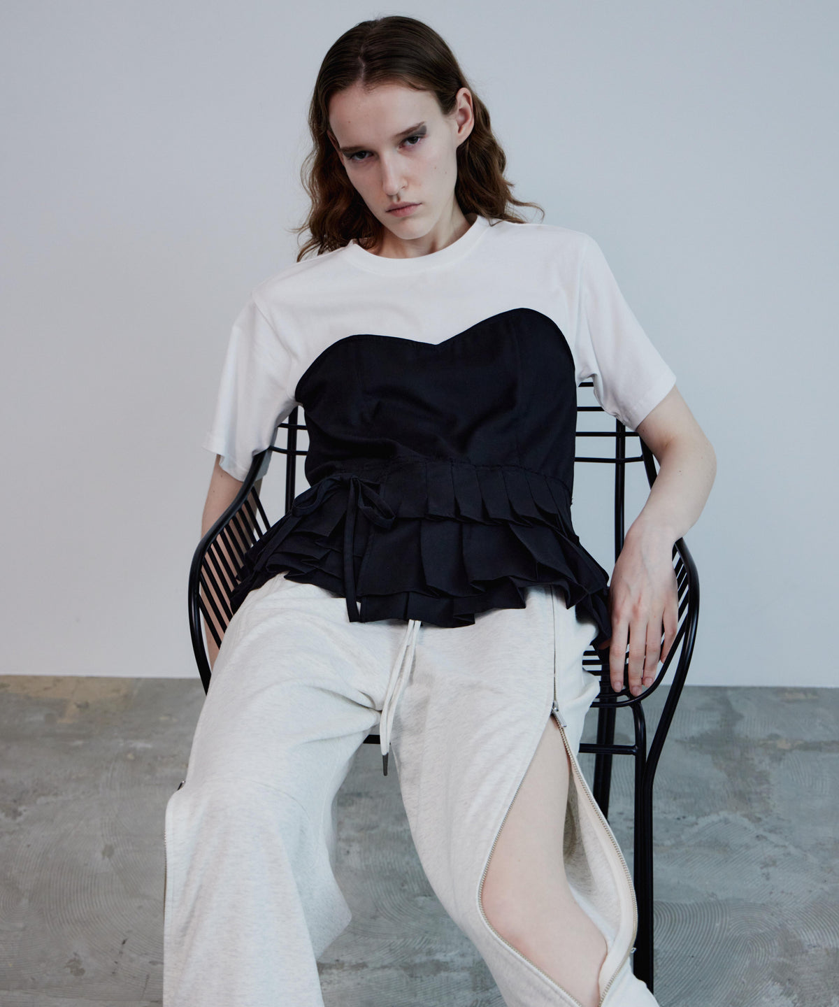 【2026Summer PRE-ORDER】Wrap Pleats Dock T-Shirt