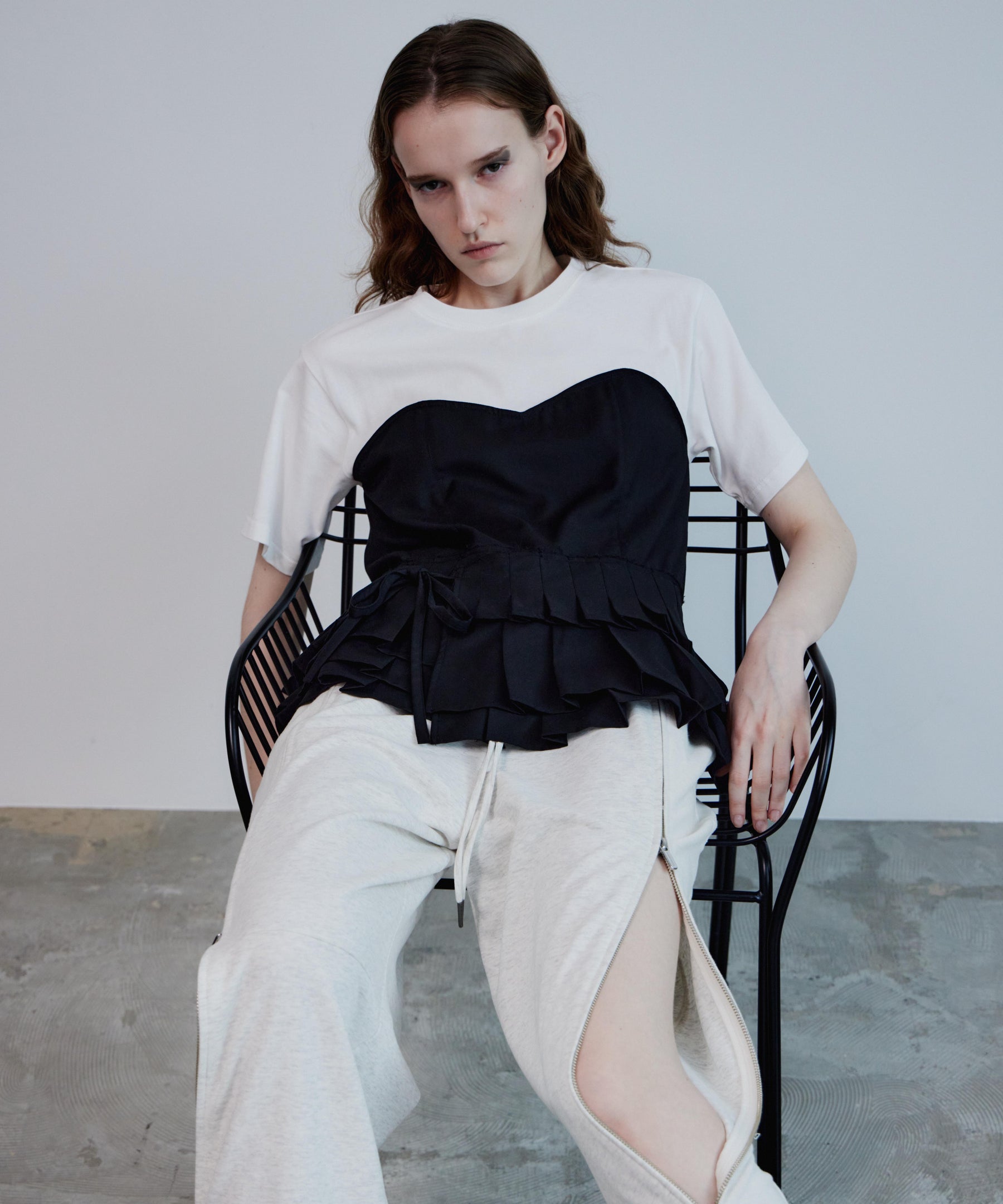 【2026Summer PRE-ORDER】Wrap Pleats Dock T-Shirt
