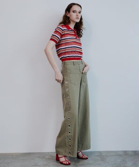 【2026Summer PRE-ORDER】Sheer Border Knit Polo
