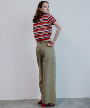 【2026Summer PRE-ORDER】Sheer Border Knit Polo