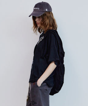 【OPEN YY】SCOOP NECK PHONETIC TEE