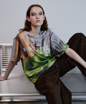 Fabric Photo Over T-Shirt