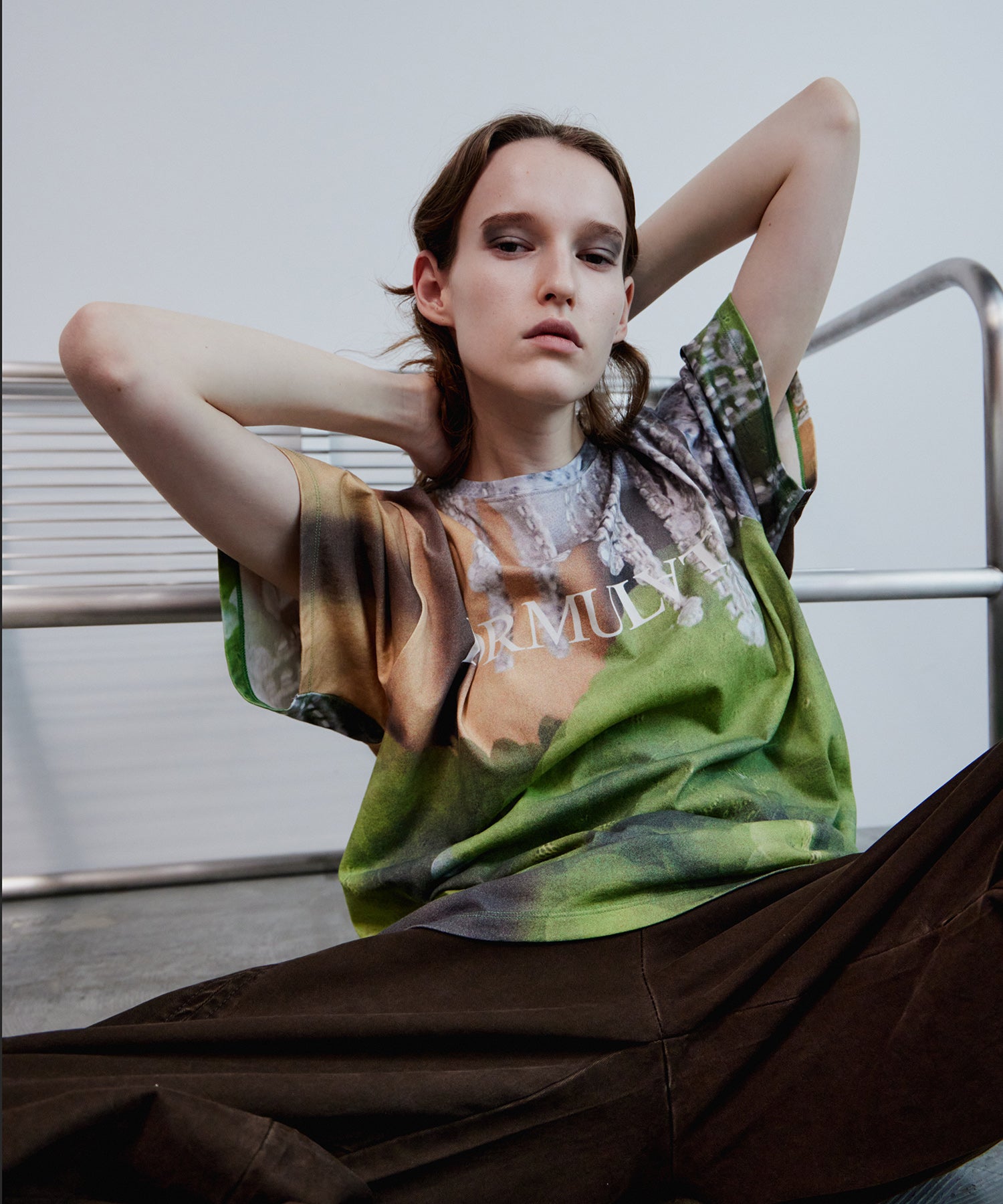 Fabric Photo Over T-Shirt