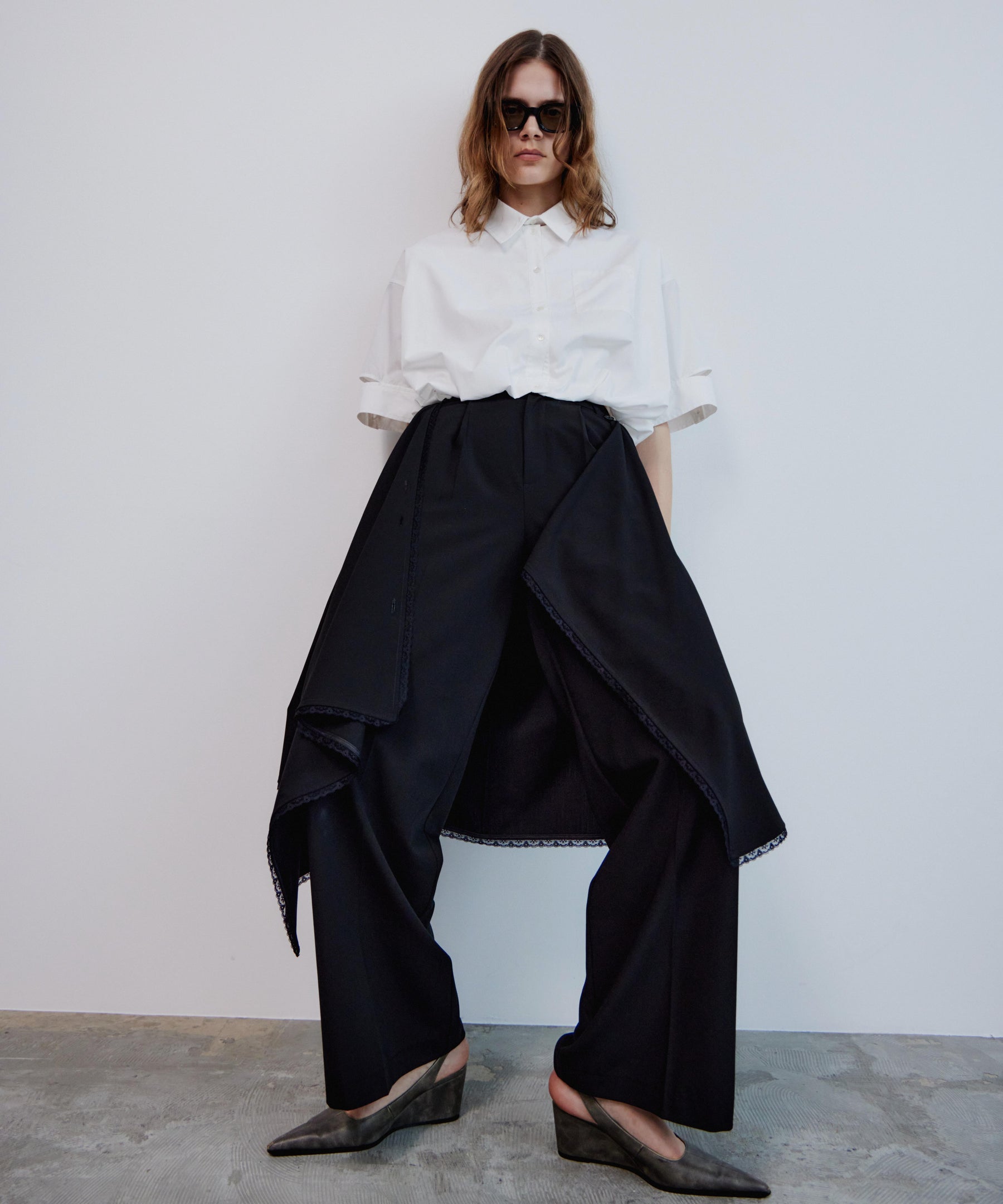 【2026Summer PRE-ORDER】Wrap-Draped Skirt Pants