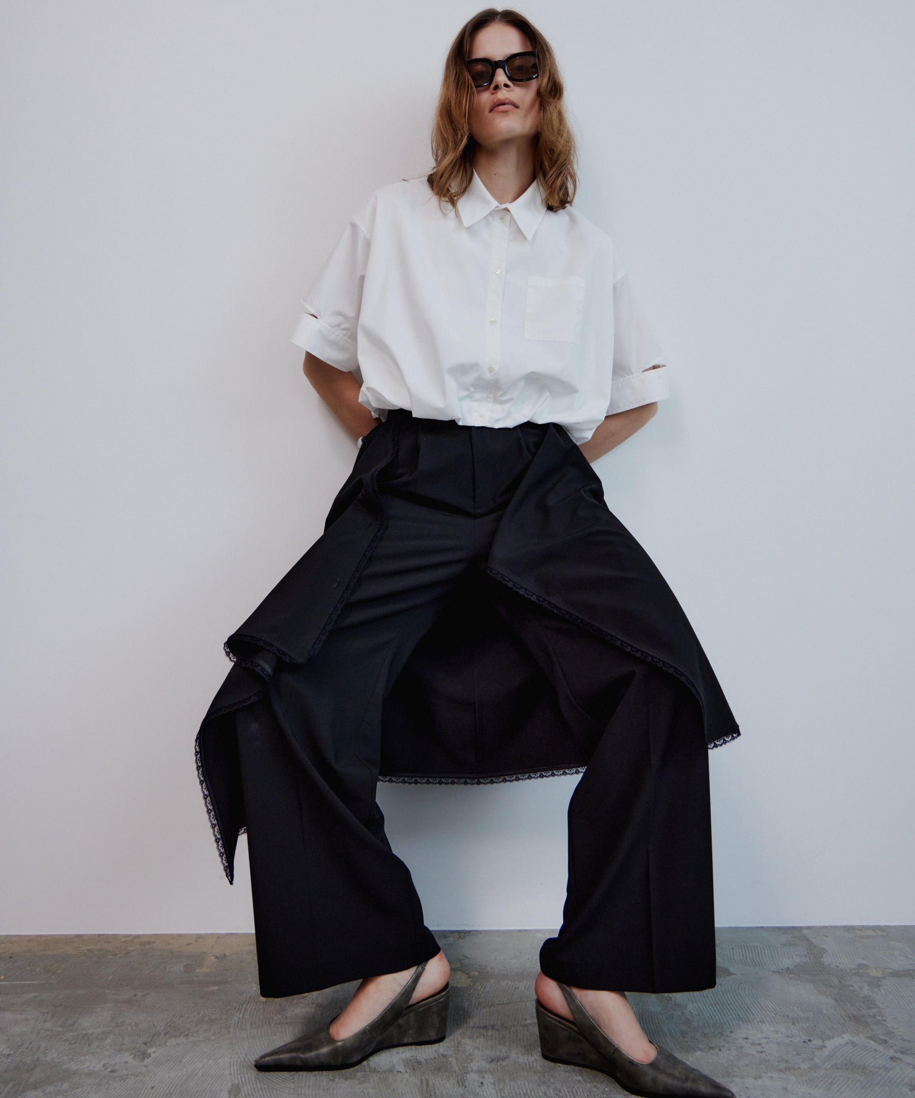 【2026Summer PRE-ORDER】Wrap-Draped Skirt Pants