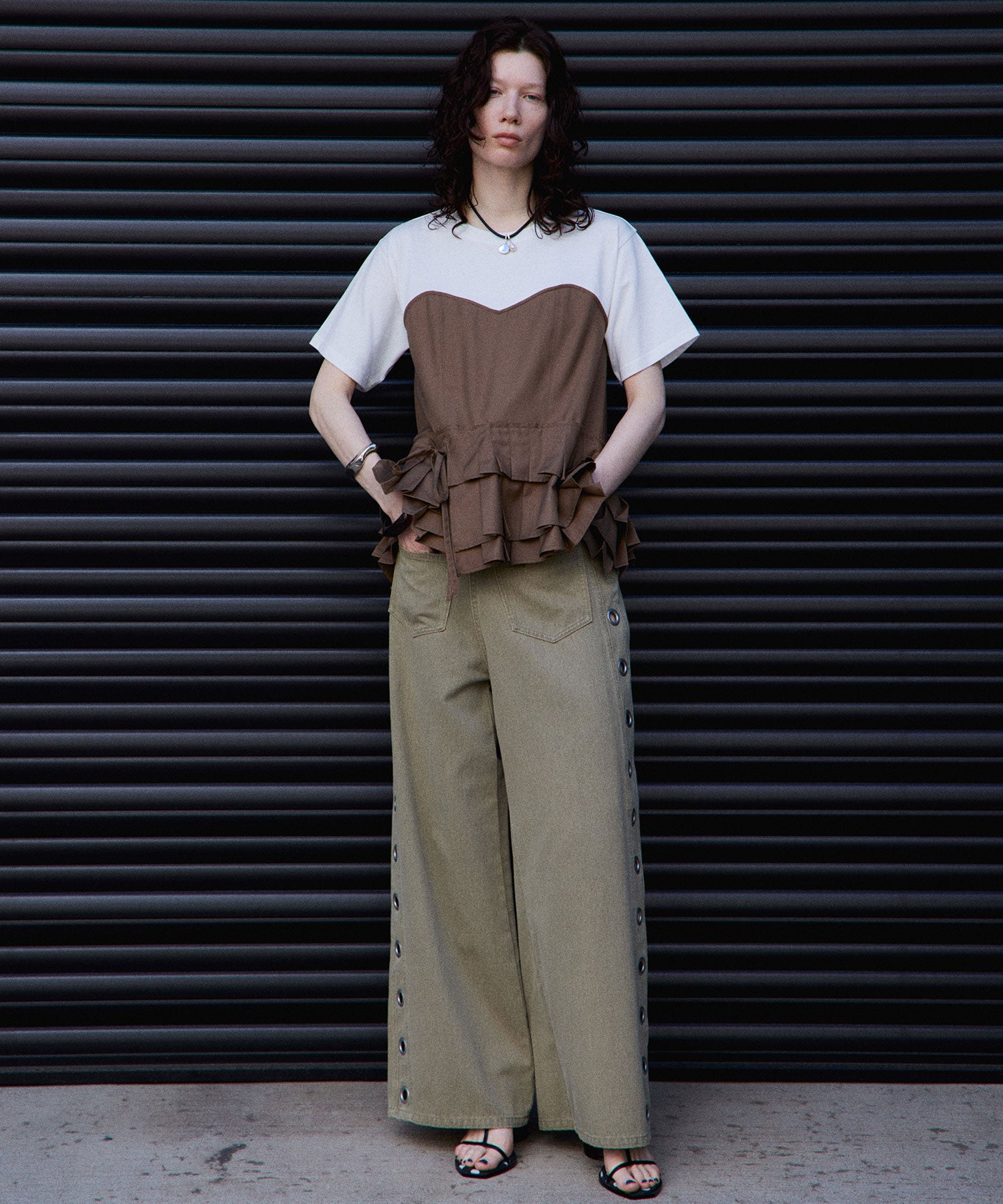 【2026Summer PRE-ORDER】Wrap Pleats Dock T-Shirt