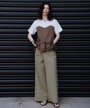 【2026Summer PRE-ORDER】Wrap Pleats Dock T-Shirt