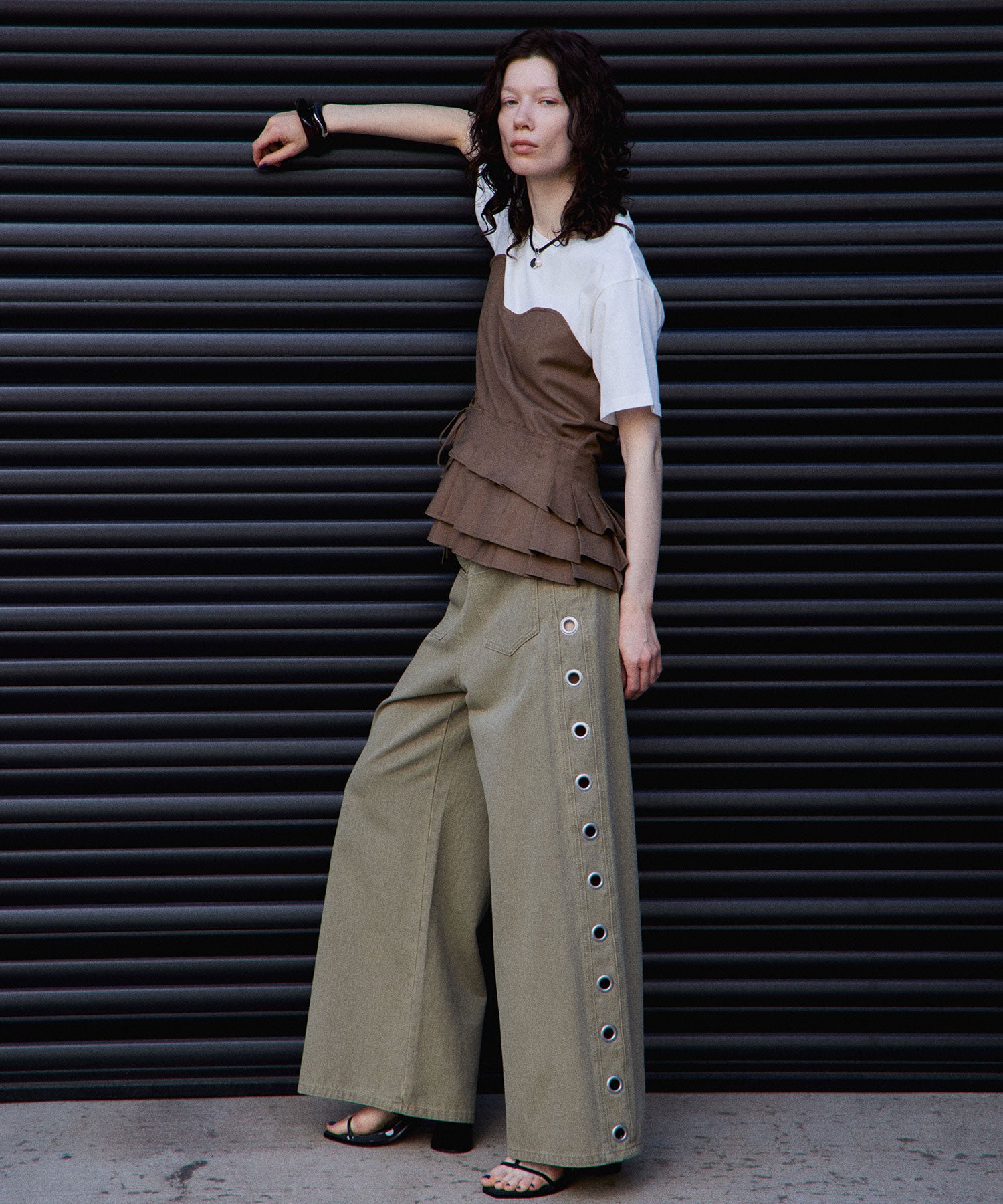 【2026Summer PRE-ORDER】Wrap Pleats Dock T-Shirt