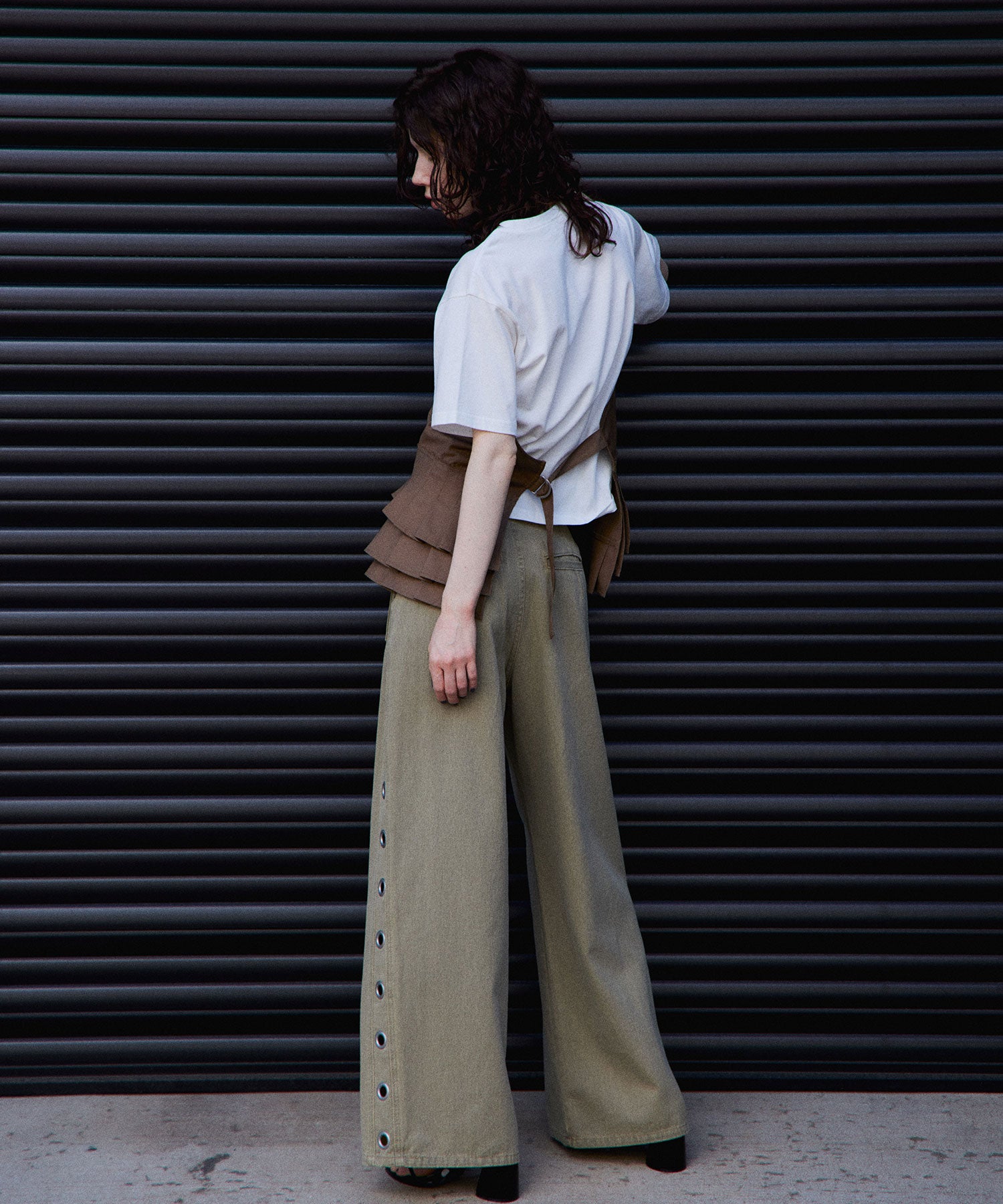 【2026Summer PRE-ORDER】Wrap Pleats Dock T-Shirt