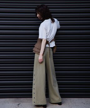 【2026Summer PRE-ORDER】Wrap Pleats Dock T-Shirt