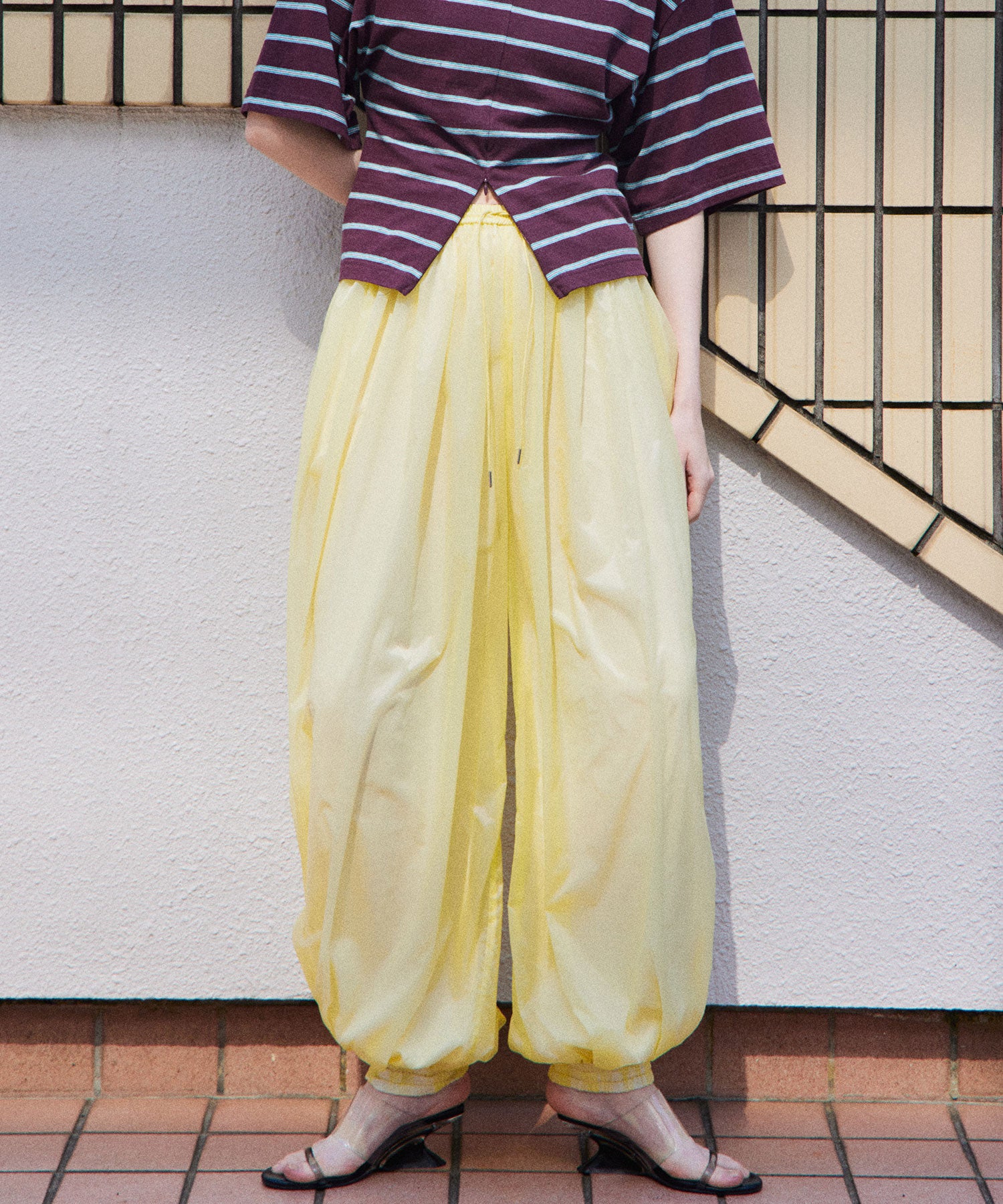 【2026Summer PRE-ORDER】Sheer Nylon Balloon Pants