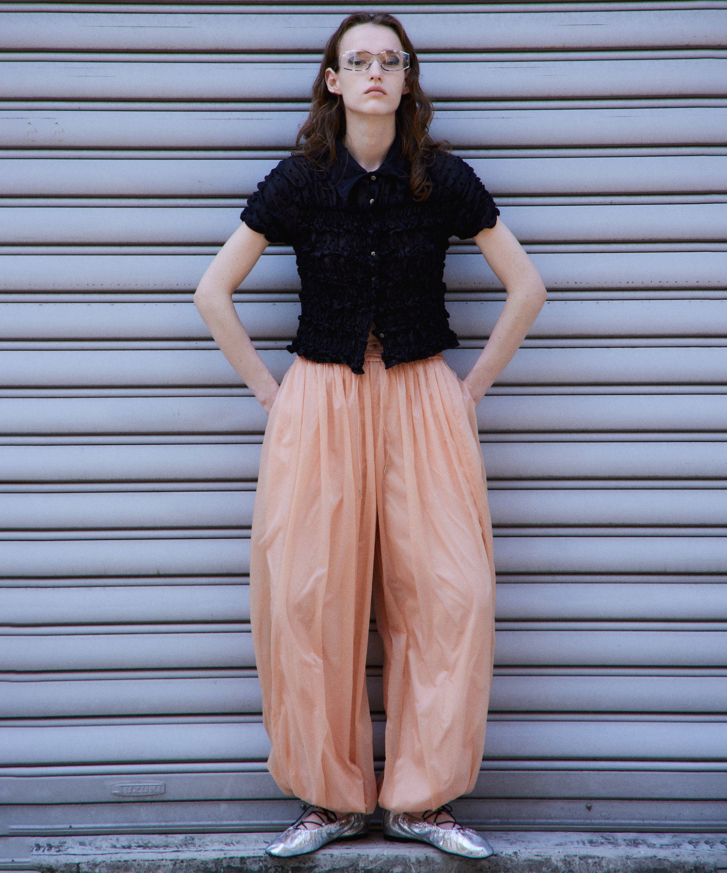 【2026Summer PRE-ORDER】Sheer Nylon Balloon Pants