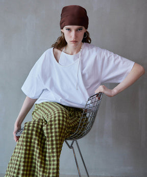【2026Summer PRE-ORDER】Cashmere Neck Short T-Shirt