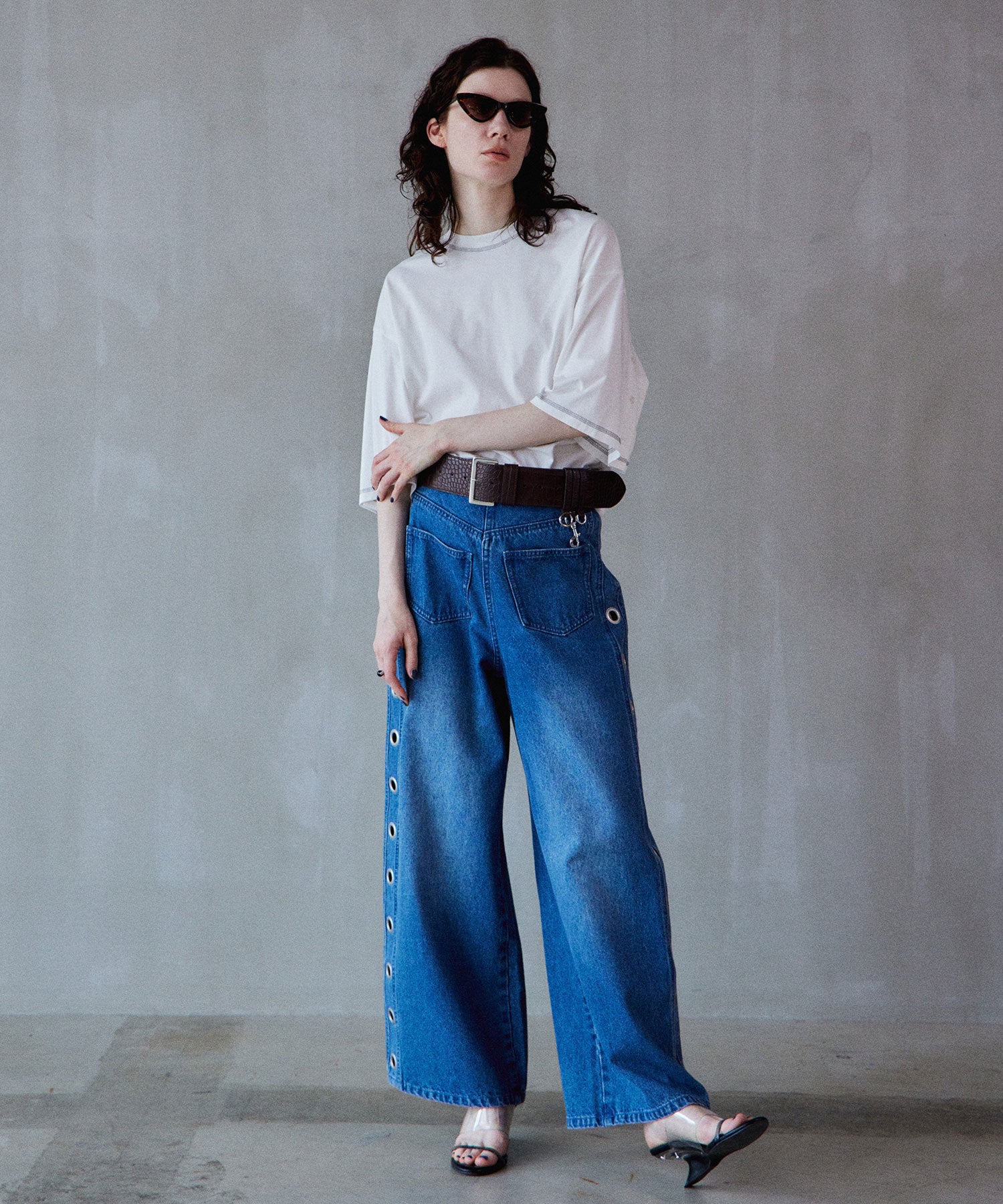 Multi-Way Color Stitch Over T-Shirt