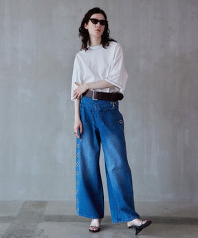 Multi-Way Color Stitch Over T-Shirt