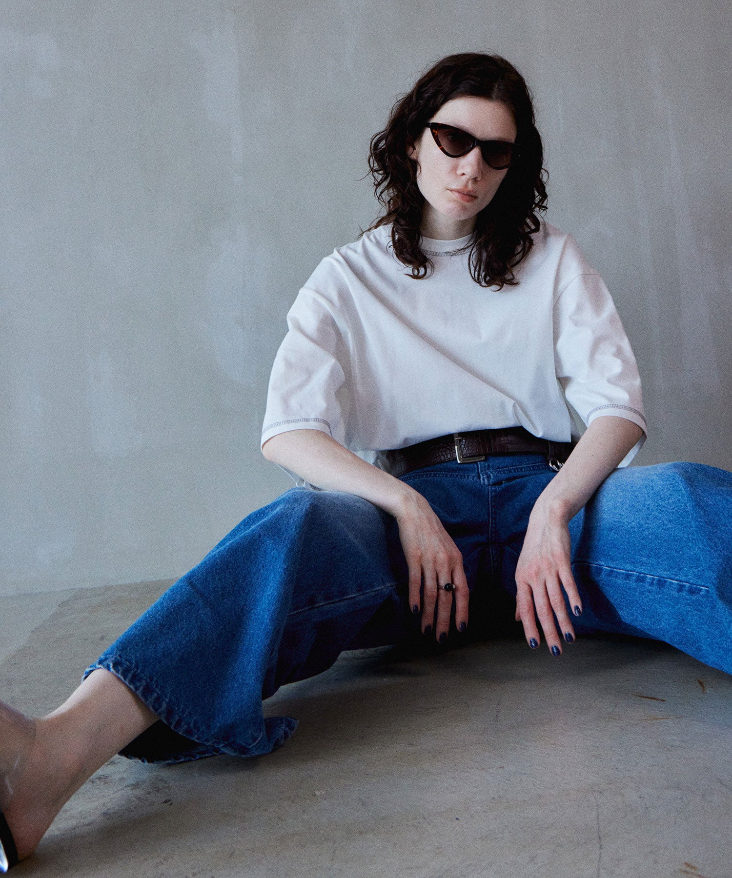 Multi-Way Color Stitch Over T-Shirt