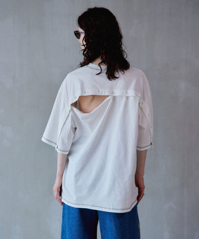 Multi-Way Color Stitch Over T-Shirt