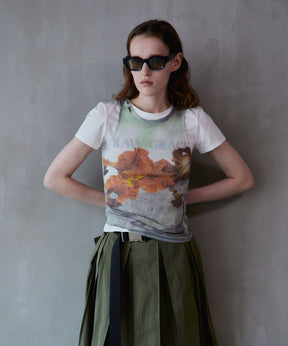【2026Summer PRE-ORDER】Flower Print Ribbed Tank Top
