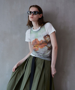 【2026Summer PRE-ORDER】Flower Print Ribbed Tank Top