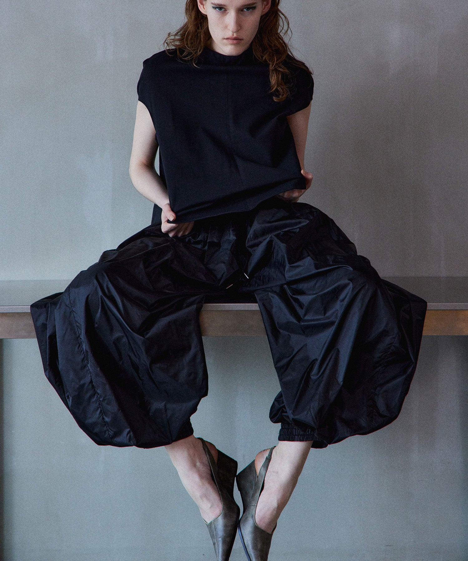 【2026Summer PRE-ORDER】Sheer Nylon Balloon Pants