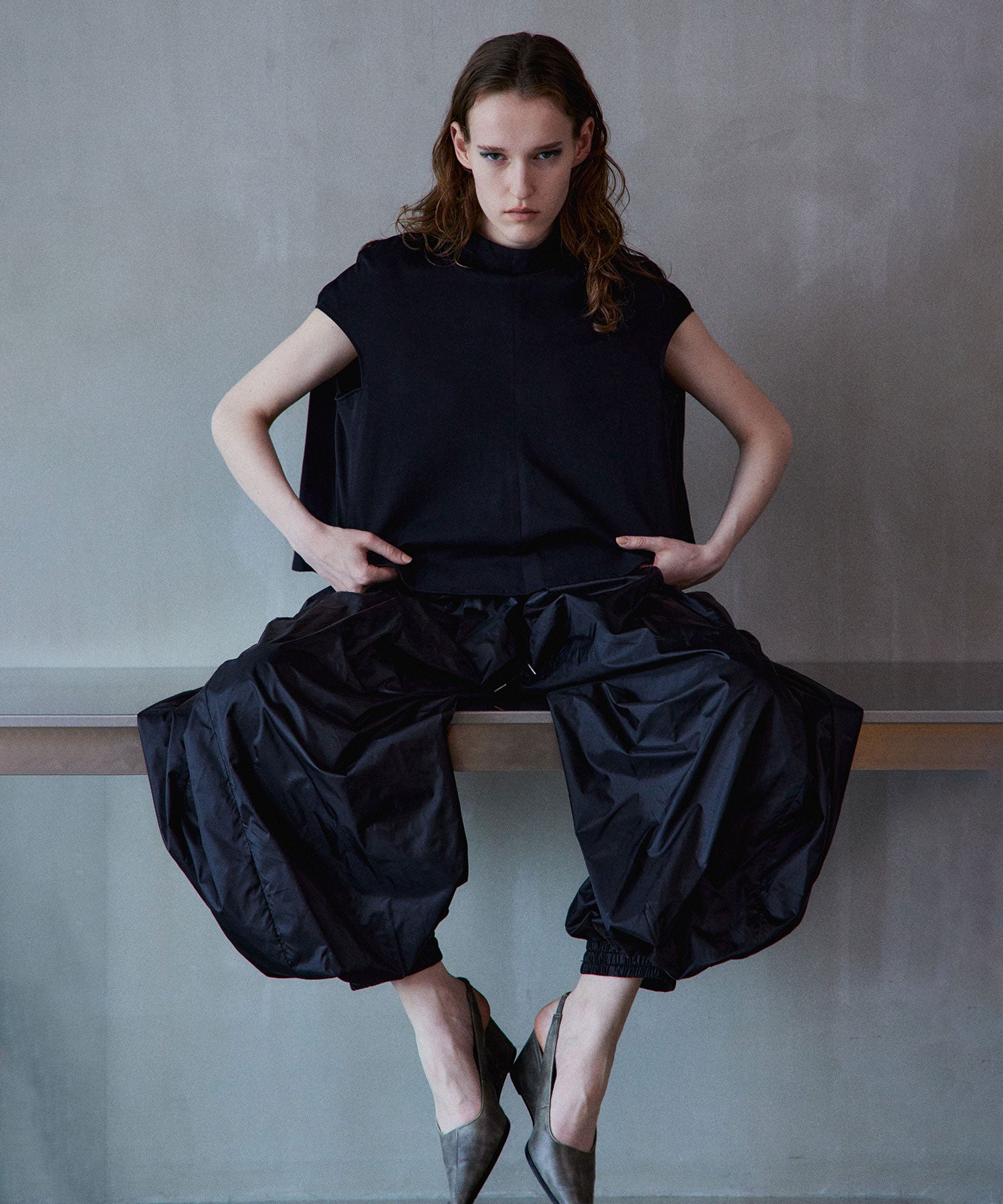 【2026Summer PRE-ORDER】Sheer Nylon Balloon Pants