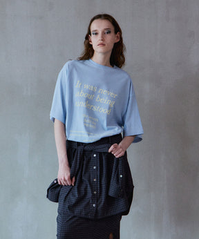 【2026Summer PRE-ORDER】Message Oversized T-Shirt