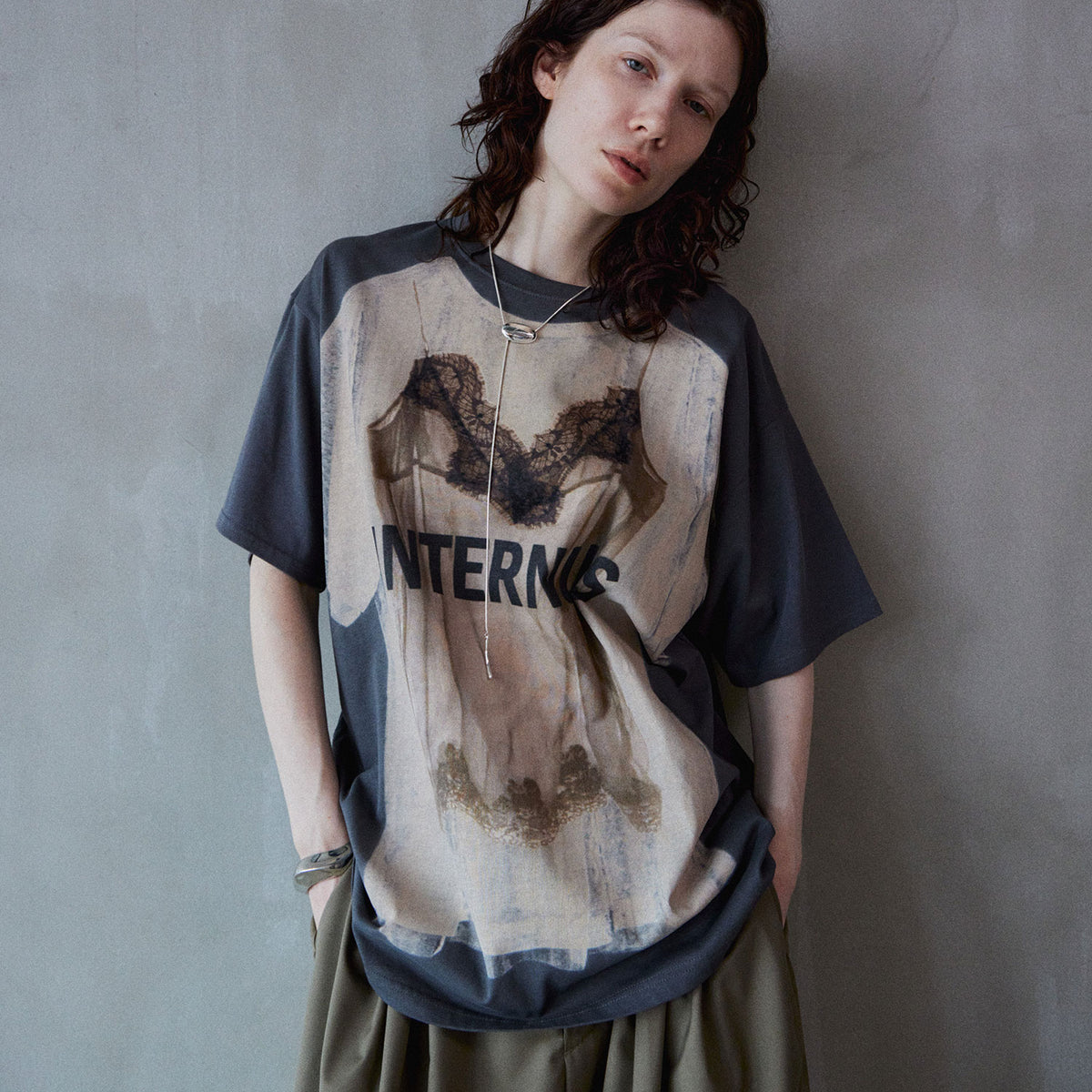 PRE-ORDER】Lingerie Trompe l'oeil T-Shirt