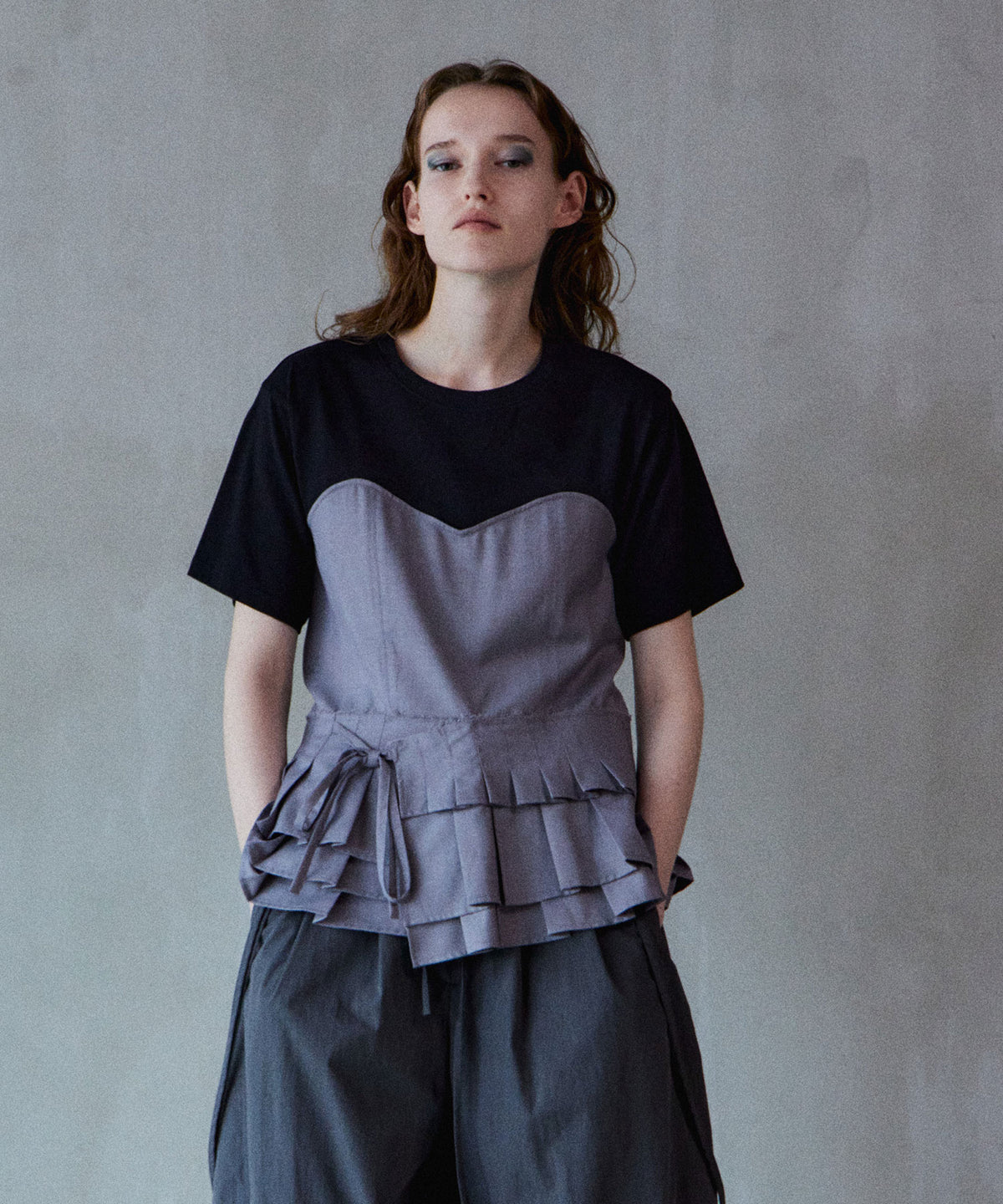 [2026Summer PRE-ORDER] Wrap Pleats Dock T-Shirt