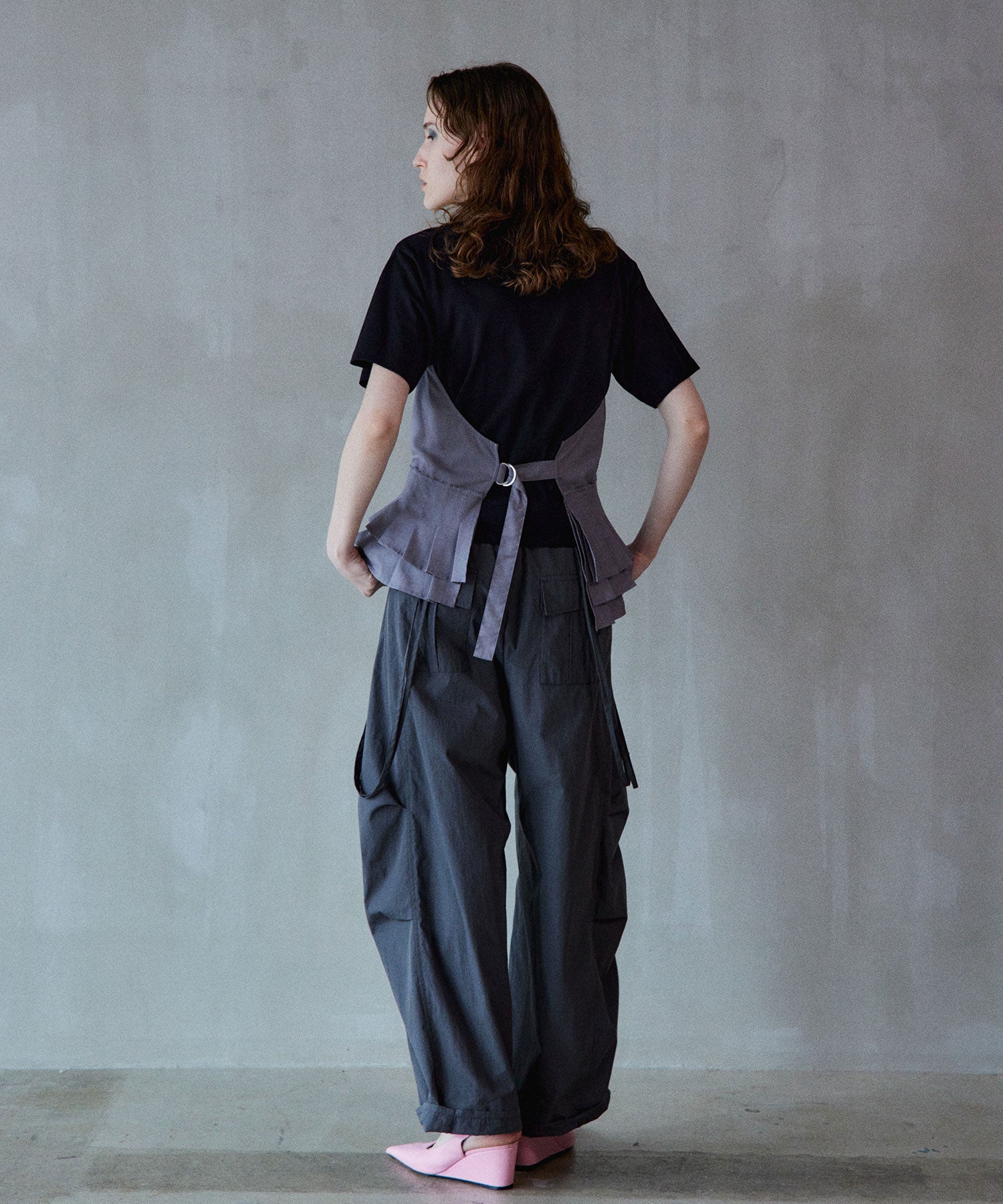 【2026Summer PRE-ORDER】Wrap Pleats Dock T-Shirt