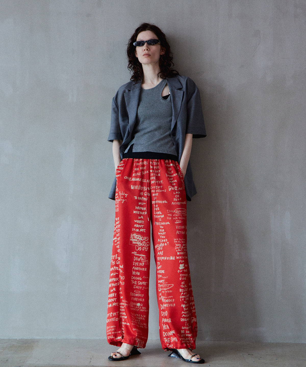 [2026Summer PRE-ORDER] Hand Logo Easy Pants