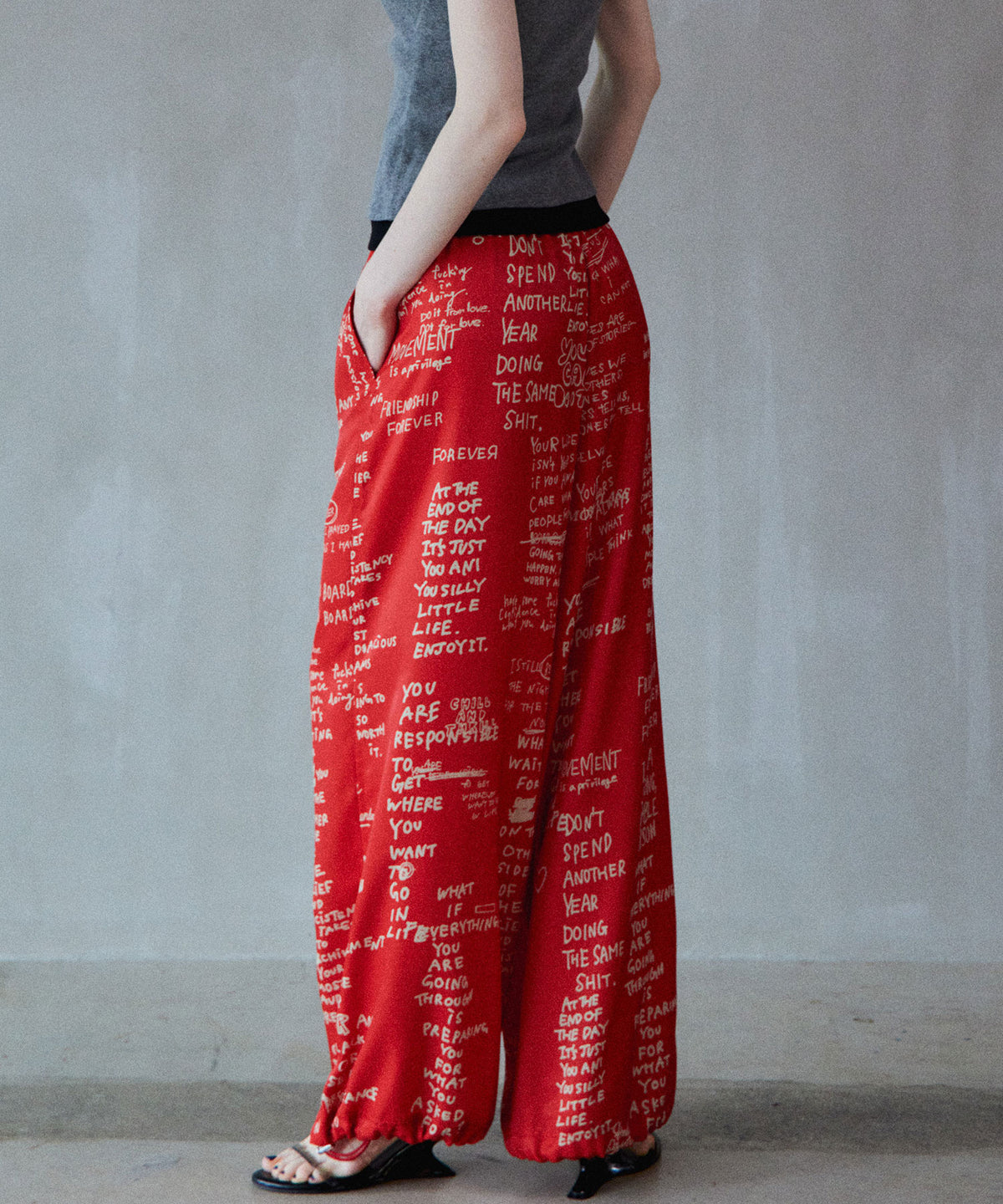 Hand Logo Easy Pants