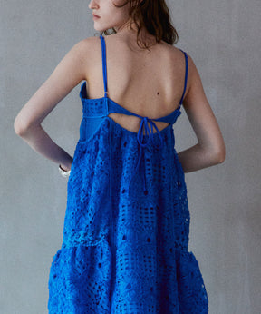 Embroidered Tiered Cami Dress