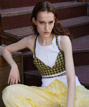 【2026Summer PRE-ORDER】Checkered Short Bustier