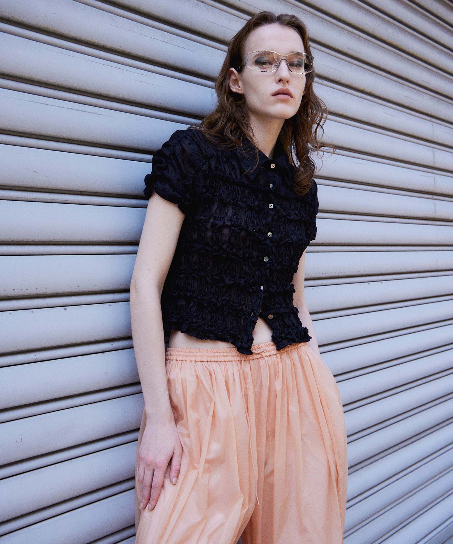 PRE-ORDER】Shirring French Sleeve Shirt