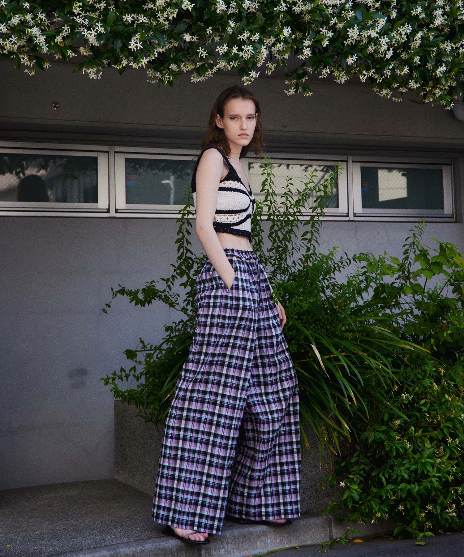【2026Summer PRE-ORDER】Checkered Wide Pants Pants
