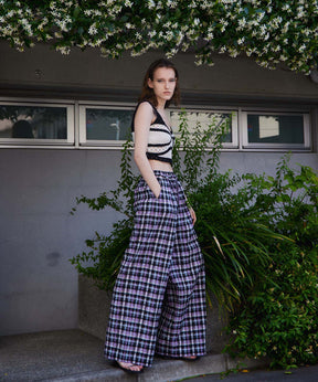 【2026Summer PRE-ORDER】Checkered Wide Pants Pants