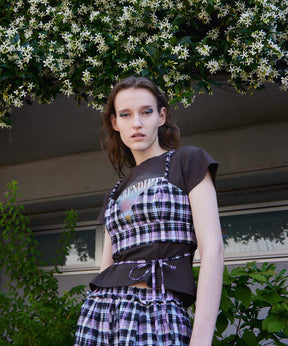 【2026Summer PRE-ORDER】Checkered Short Bustier
