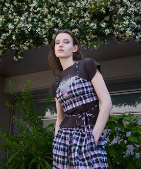 【2026Summer PRE-ORDER】Checkered Short Bustier