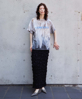 Fabric Photo Over T-Shirt