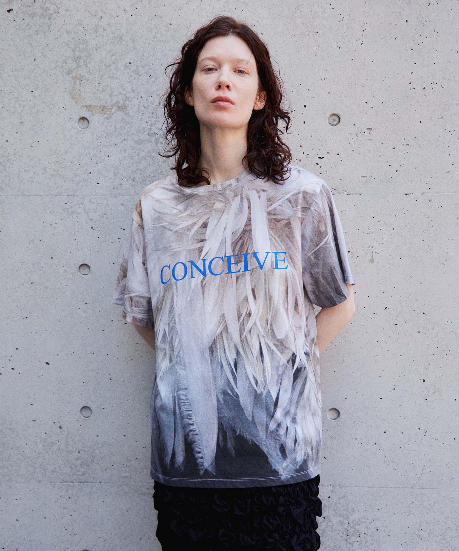Fabric Photo Over T-Shirt