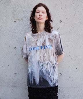 Fabric Photo Over T-Shirt